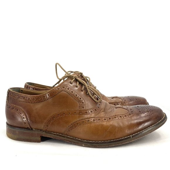 Cole Haan Other - Cole Haan Grand Os Cambridge Long Wingtip Men's Oxfords size 10.5 C12915 Cognac